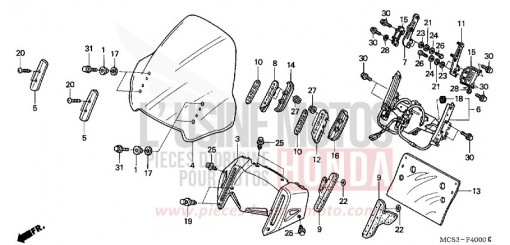 PARE-BRISE ST1300A4 de 2004